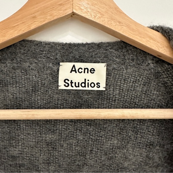 Acne studios - Raya short rib mohair cardigan - Picture 5 of 10